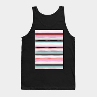 Stripes pattern, Pink, Red, Black, Blue, Stripes, Pattern, Fashion print, Funny art, Modern art, Wall art, Print, Minimalistic, Modern, Humor Tank Top